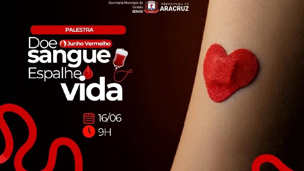 Junho Vermelho: Prefeitura promove palestra sobre a doação de sangue