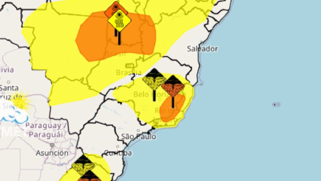 Alerta de tempestade atinge o ES nesta quinta e coloca 78 cidades em atenção