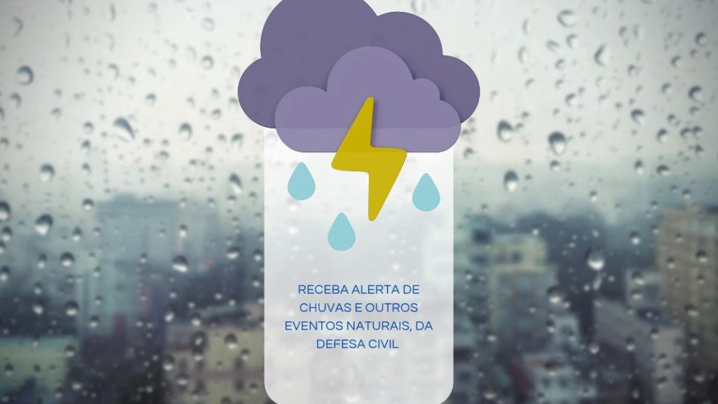 Defesa Civil orienta população a se cadastrar para receber alertas de chuvas e outros eventos naturais